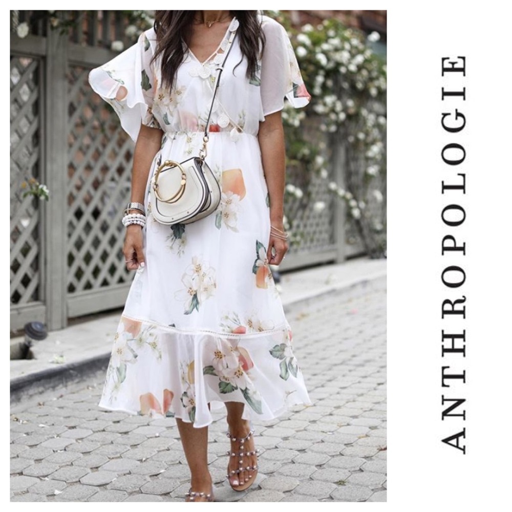 Farm Rio x Anthro. Eloisa Floral Dress